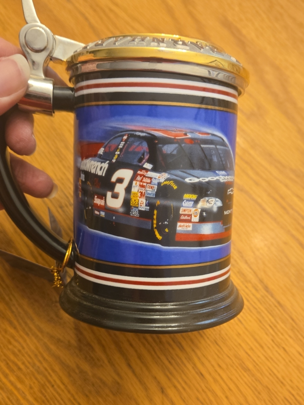 Dale Earnhardt #3 Racing Ceramic Stein Tankard
